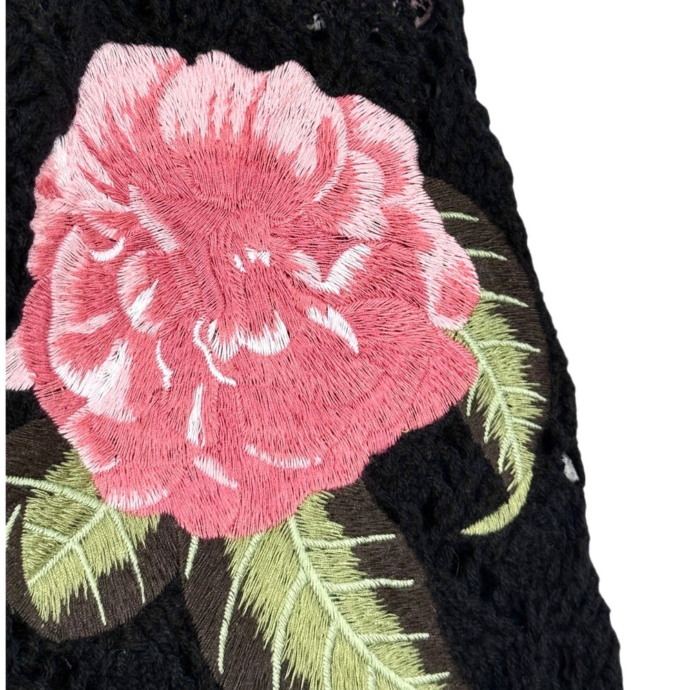 Alice + Olivia Bradford Embroidered Grandpa Floral Cardigan XS - Picture 8 of 11